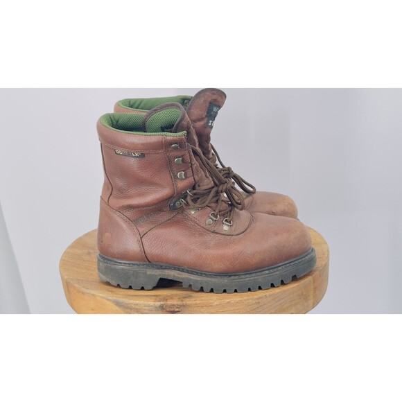 Wolverine Gore-Tex Brown Leather Work Hunting Boot Mens Size 10.W main image 6